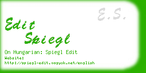 edit spiegl business card
